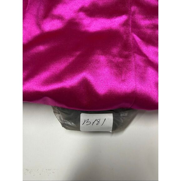 Boutique Brand Hot Pink Satin Cargo Pants Wide Leg Statement Trousers Sz XL - Picture 15 of 15